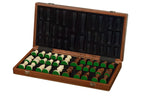 Jeu d'échecs Sunrise Tournament Staunton n° 5 avec plateau en acajou