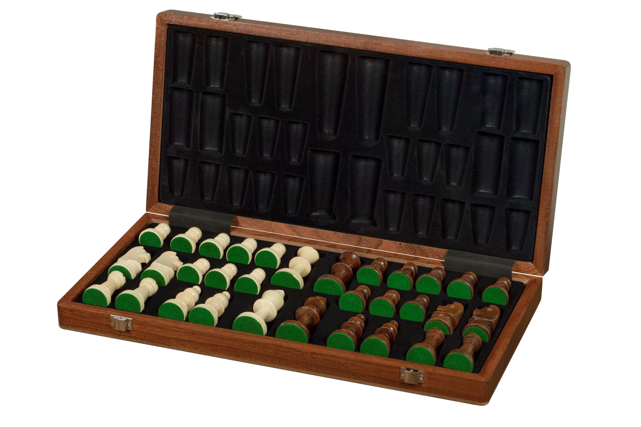 Jeu d'échecs Sunrise Tournament Staunton n° 5 avec plateau en acajou