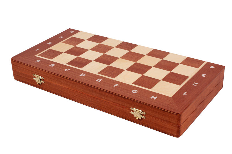 Jeu d'échecs de tournoi Staunton n° 4 en acajou et sycomore