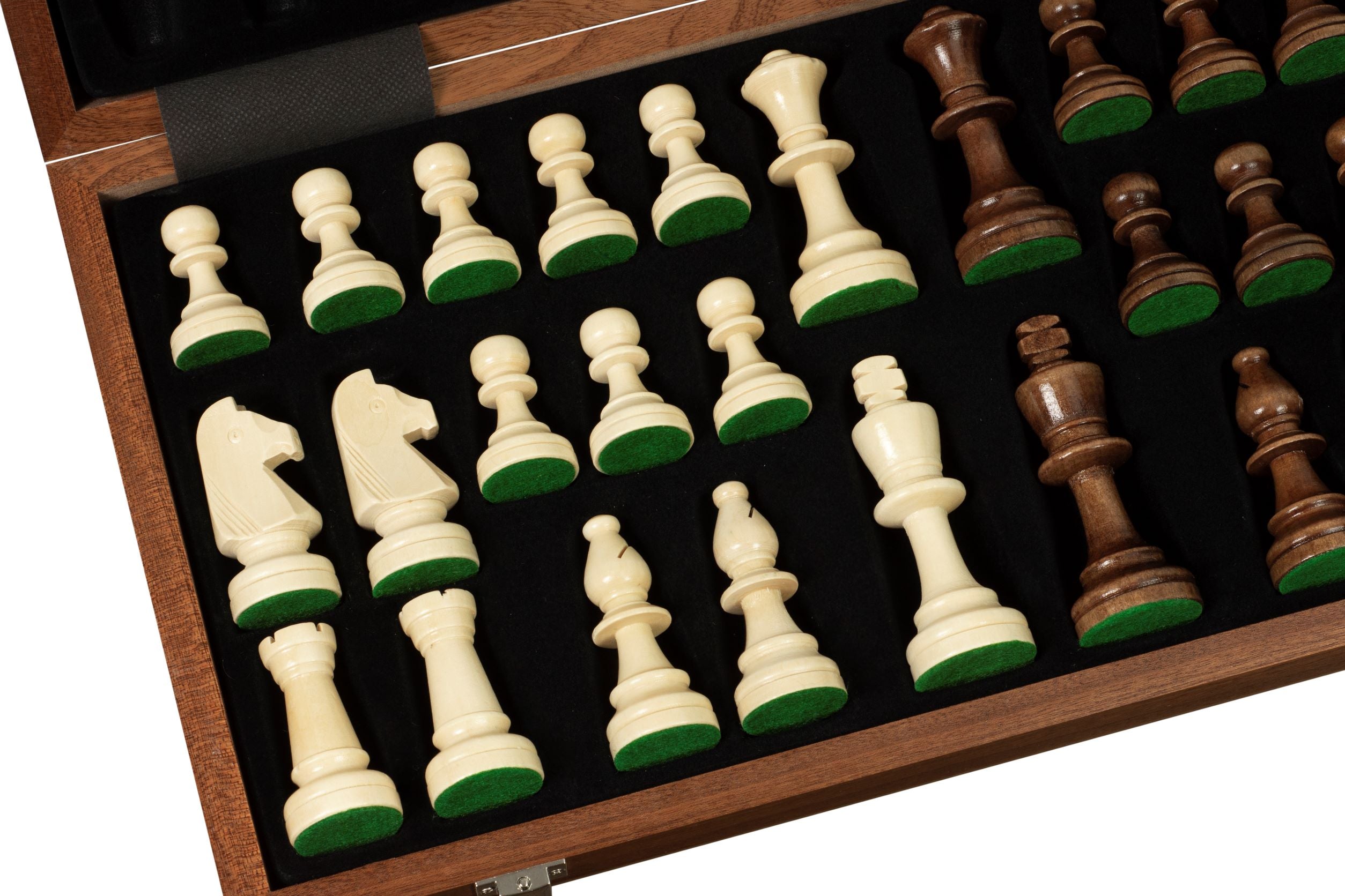 Jeu d'échecs Sunrise Tournament Staunton n° 5 avec plateau en acajou