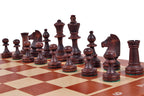 Jeu d'échecs de tournoi Staunton n° 4 en acajou et sycomore