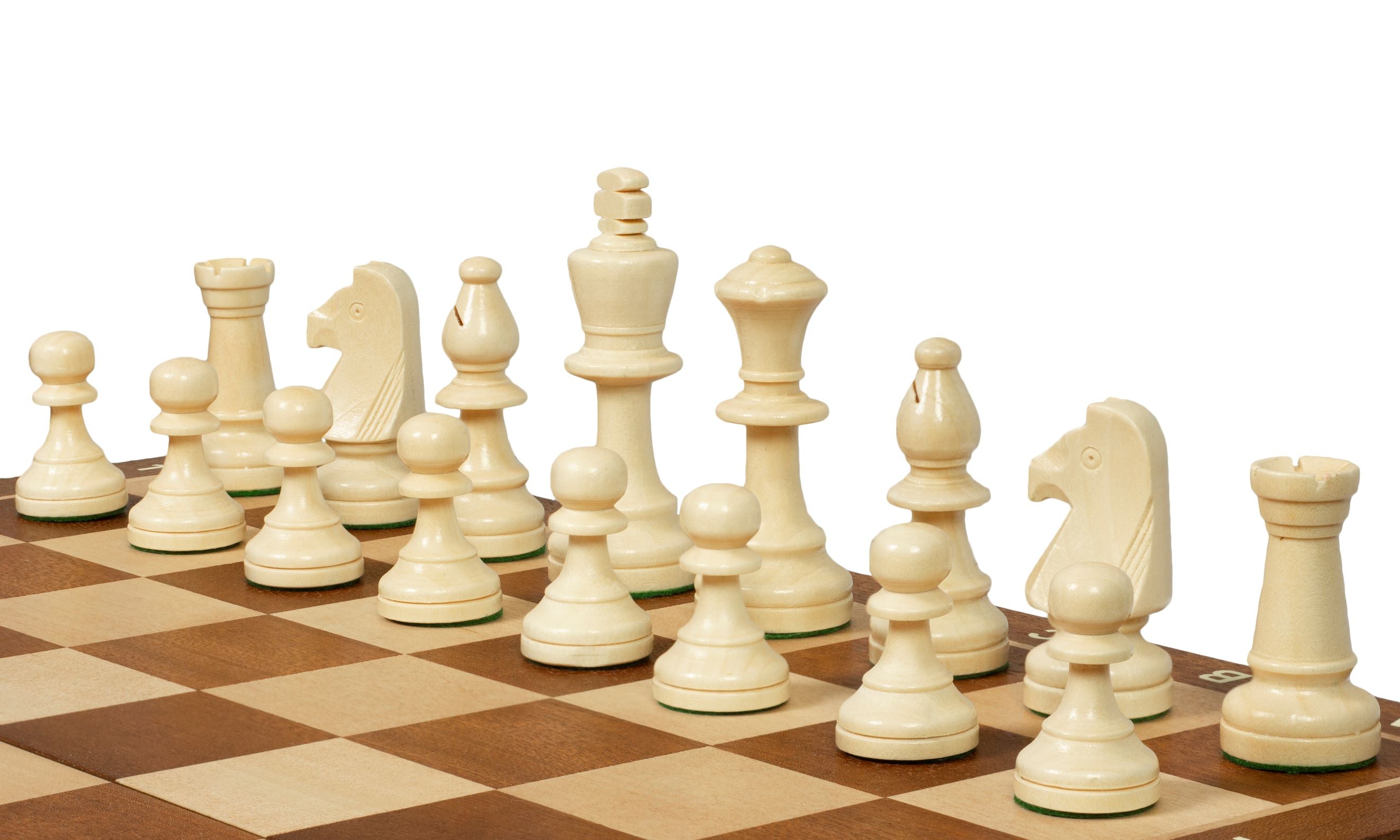 Jeu d'échecs Sunrise Tournament Staunton n° 5 avec plateau en acajou