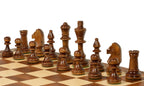 Jeu d'échecs de tournoi Staunton n° 4 avec plateau en acajou et érable
