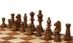 Jeu d'échecs Sunrise Tournament Staunton n° 5 avec plateau en acajou