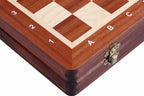 Jeu d'échecs de tournoi n° 3 avec plateau incrusté d'acajou et de sycomore