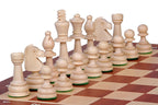 Jeu d'échecs de tournoi n° 4 (double reine) plateau en acajou et sycomore
