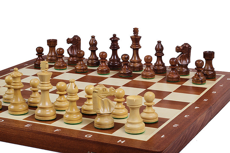 Jeu d'échecs Staunton français n° 5 – Buis et acacia
