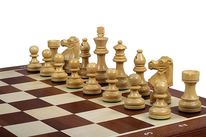 Jeu d'échecs Staunton français n° 5 – Buis et acacia