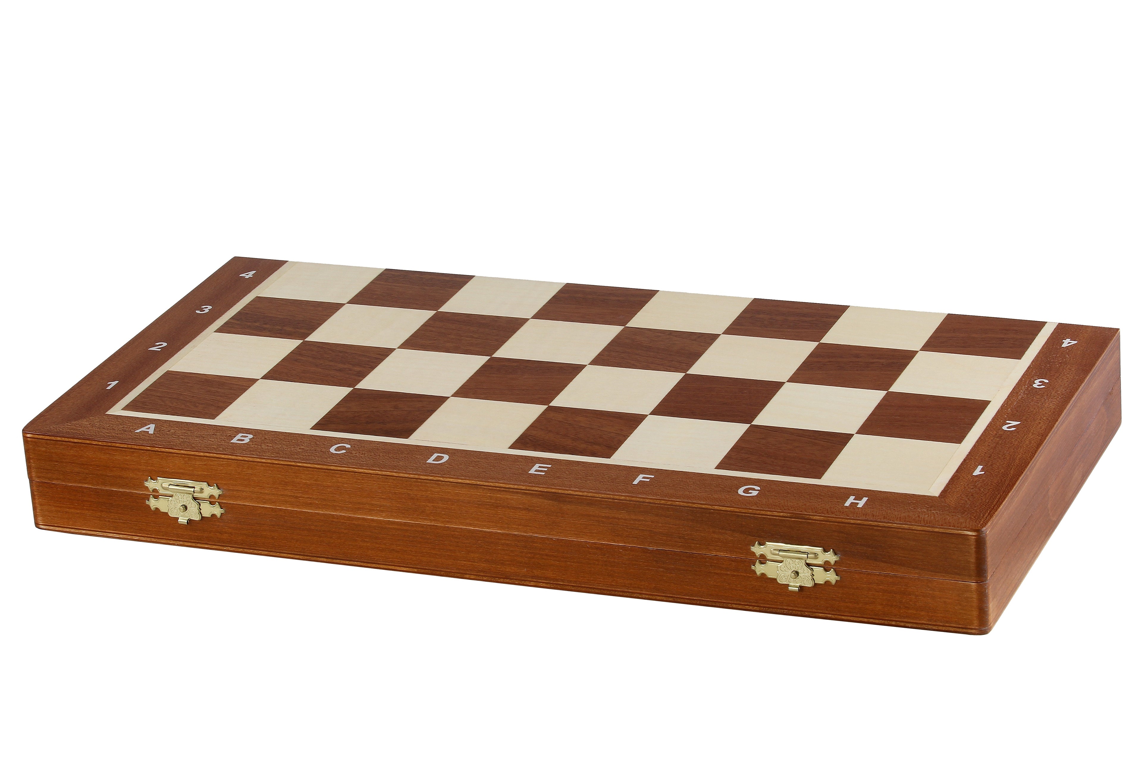 Jeu d'échecs de tournoi Staunton n° 5 avec plateau en acajou et sycomore