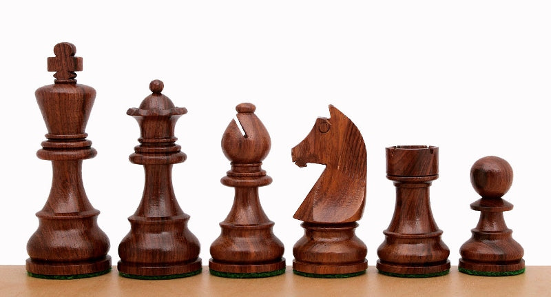 Jeu d'échecs de tournoi de chevalier allemand n° 5 en acacia et buis